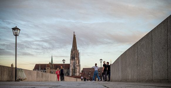Ein Sommerabend in Regensburg