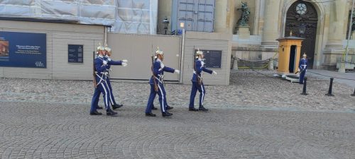 Soldaten vorm Stockholmer Schloss