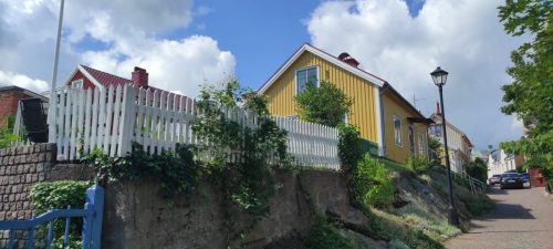 Die einzigen schönen Häuser in Oskarhamn