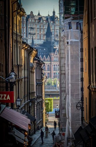 Blick durch die Gassen auf Mariahissen