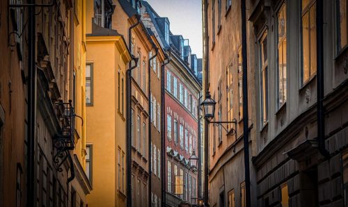Wundervolle alte Gebäude in Gamla Stan