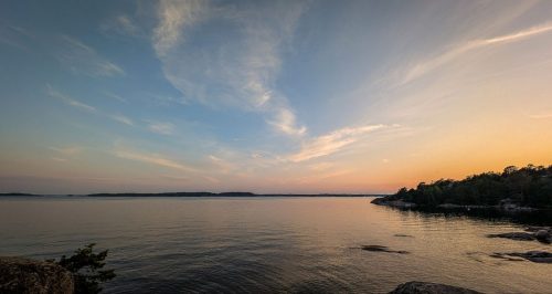 Sonnenuntergang auf Ingarö