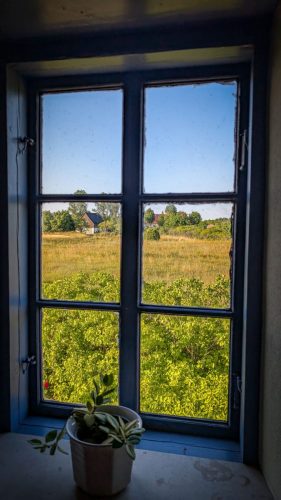 Der Ausblick aus dem Bett