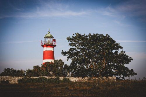 Naturschutzgebiet Närsholmen - Landmarke Leuchtturm
