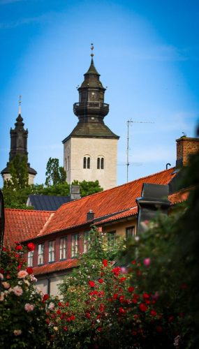 Fiskargränd mit Dom im Hintergrund