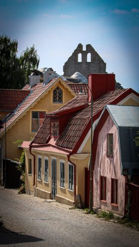 Verschiedene Häusergiebel