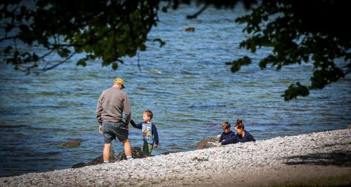 Familienzeit Zeit am Strand von Visby