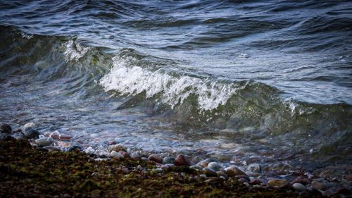 Hohe Wellen der Ostsee