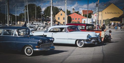 Oldtimer-Treff am Hafen Visby