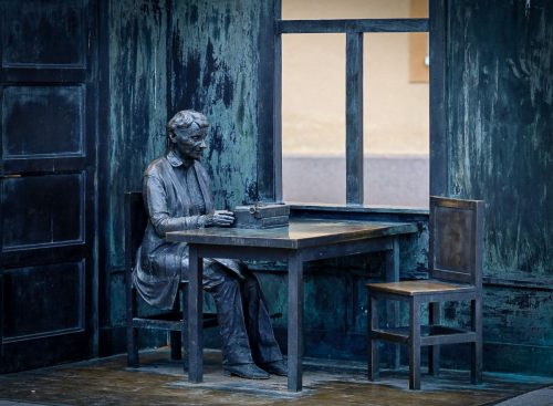 Das Astrid Lindgren-Denkmal auf dem Stora Torget