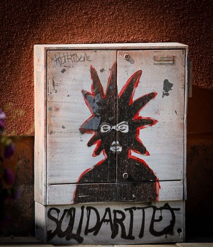 Streetart - einziges gesichtetes Grafito in der Innenstadt