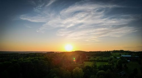 Sonnenuntergang über Smaland