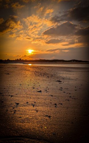 Sinkende Sonne