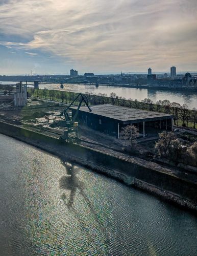 Deutzer Hafen von oben